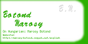 botond marosy business card